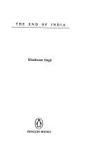 Cover of The end of India