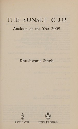 Cover of Sunset club