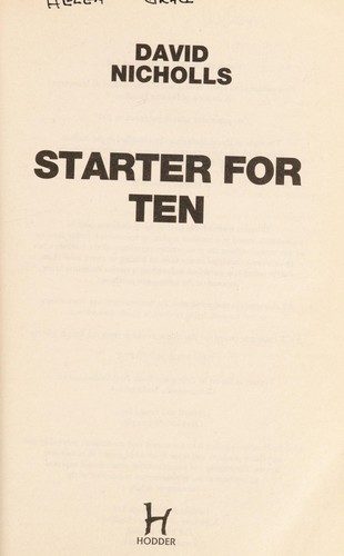 Cover of Starter for Ten