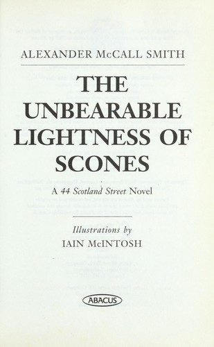 Cover of The unbearable lightness of scones
