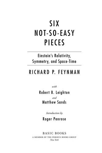 Cover of Six not-so-easy pieces