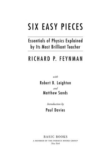 Cover of Six easy pieces