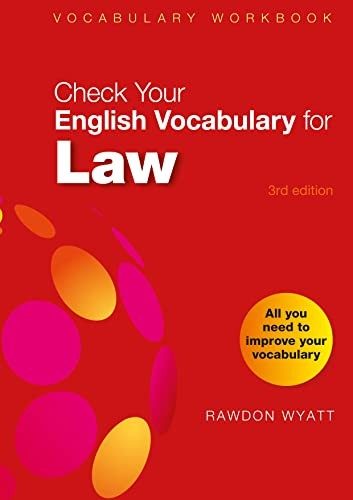 Cover of Check Your English Vocabulary for Law