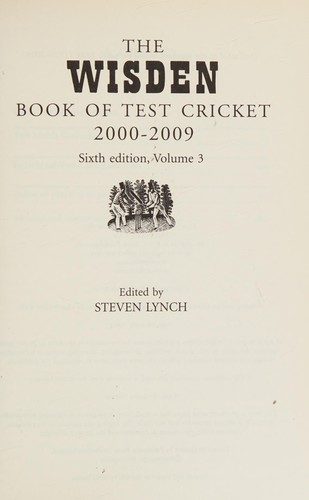 Cover of The Wisden Book of Test Cricket, 1977-2000