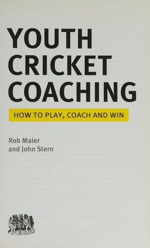 Cover of Youth Cricket Coaching