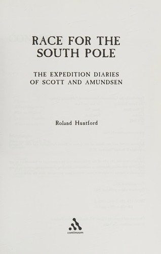 Cover of Race for the south pole