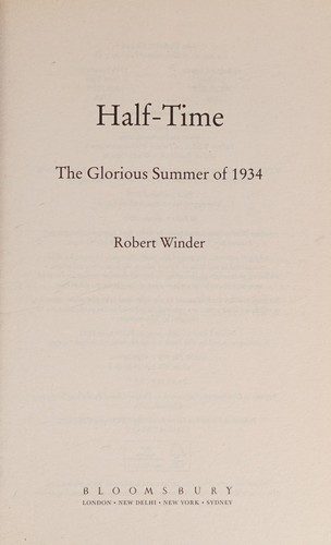 Cover of Half-time