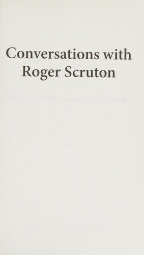 Cover of Conversations with Roger Scruton