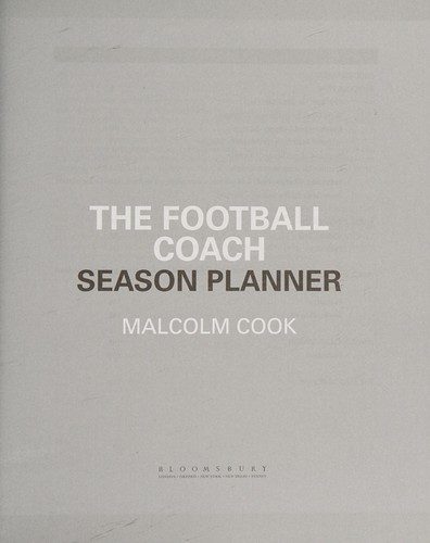 Cover of Football Coach Season Planner
