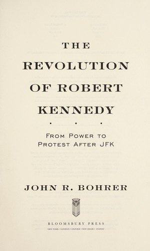Cover of The revolution of Robert Kennedy