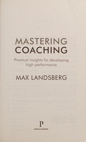 Cover of Mastering Coaching