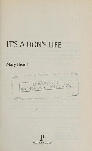 Cover of It's a don's life