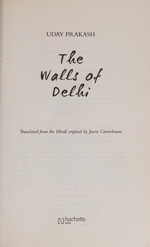 Cover of The walls of Delhi