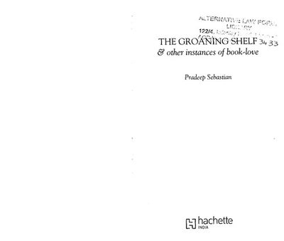 Cover of The groaning shelf